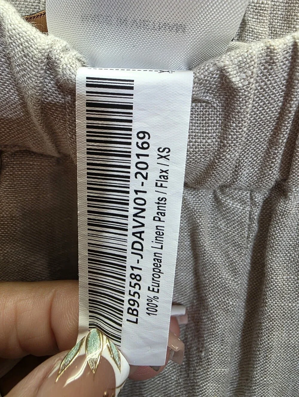 QUINCE 100% EUROPEAN LINEN PANTS FLAX SZ XS